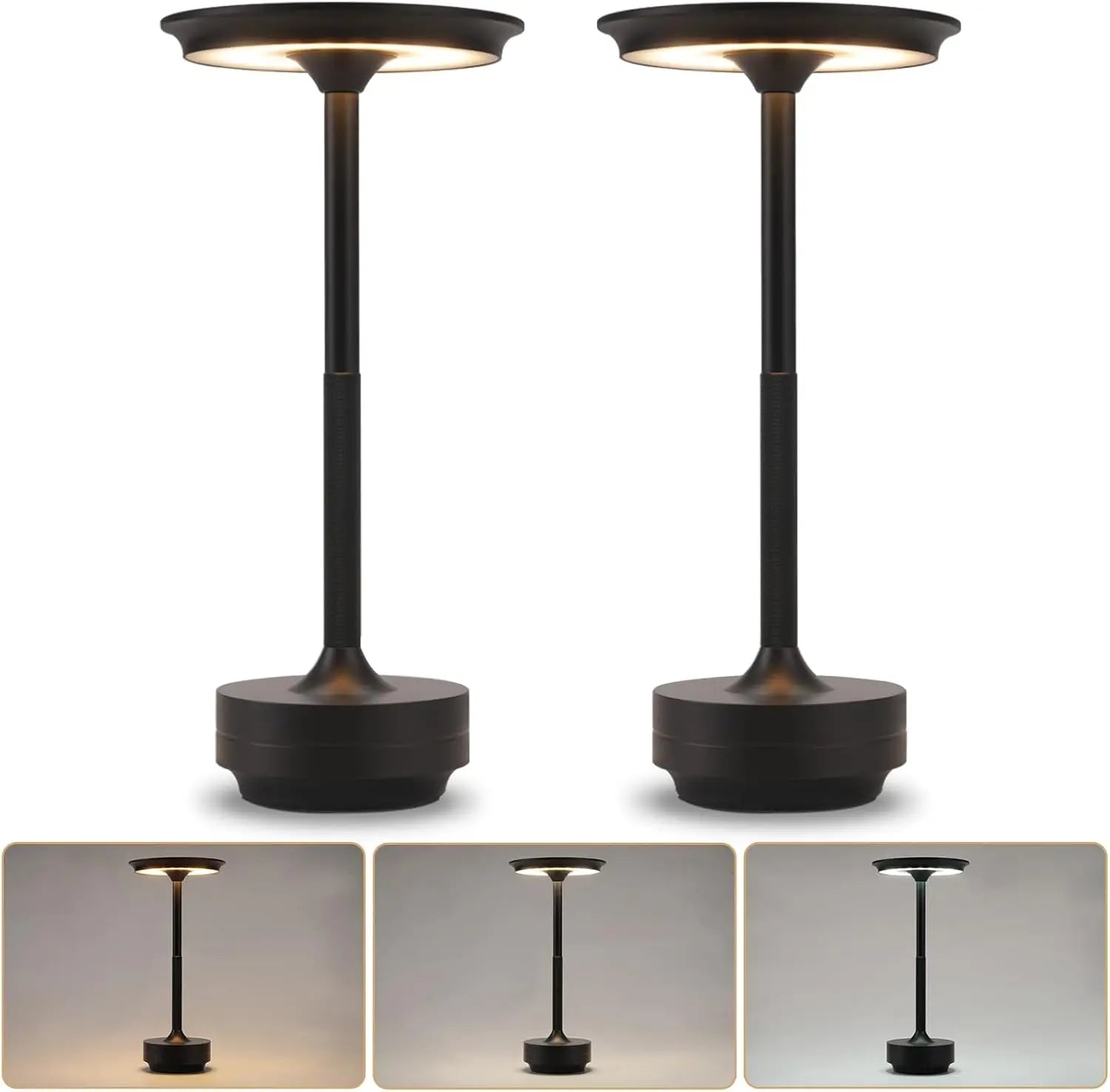 Lampe de table LED sans fil rechargeable – veilleuse d'ambiance rechargeable