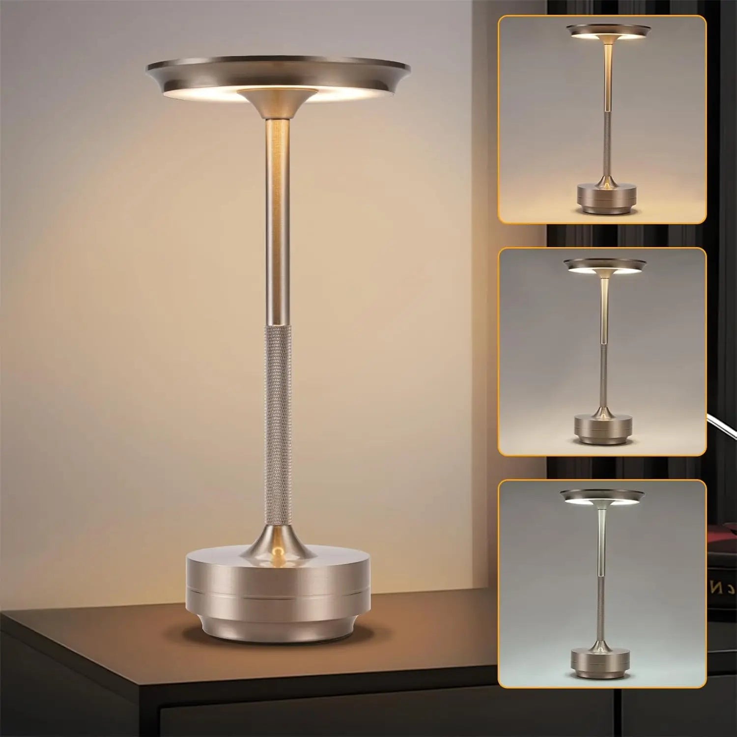 Lampe de table LED sans fil rechargeable – veilleuse d'ambiance rechargeable
