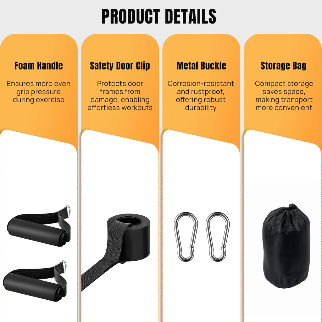Bandes de résistance élastiques – set fitness – lot de 5