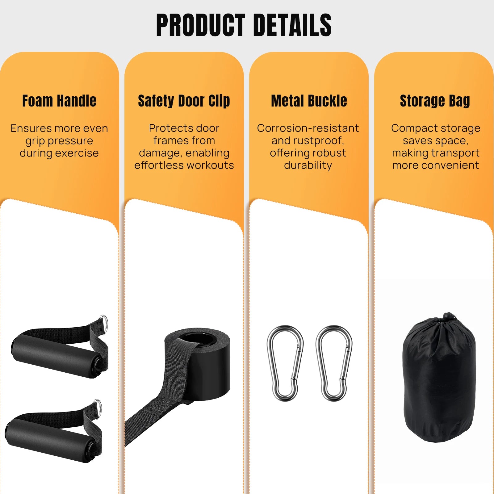 Bandes de résistance élastiques – set fitness – lot de 5