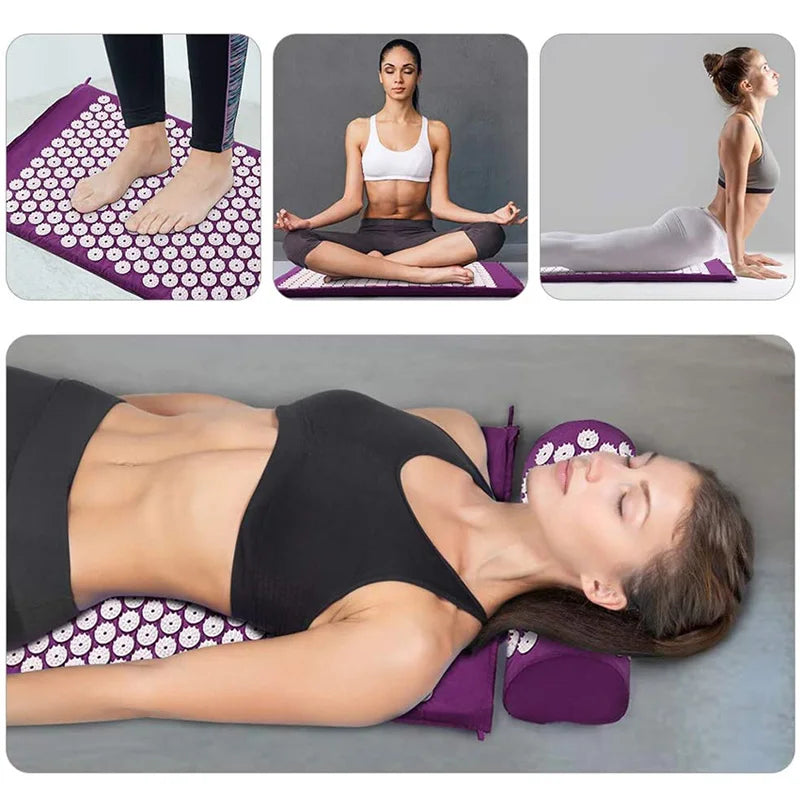 Tapis d'acupression + coussin – rituel détente