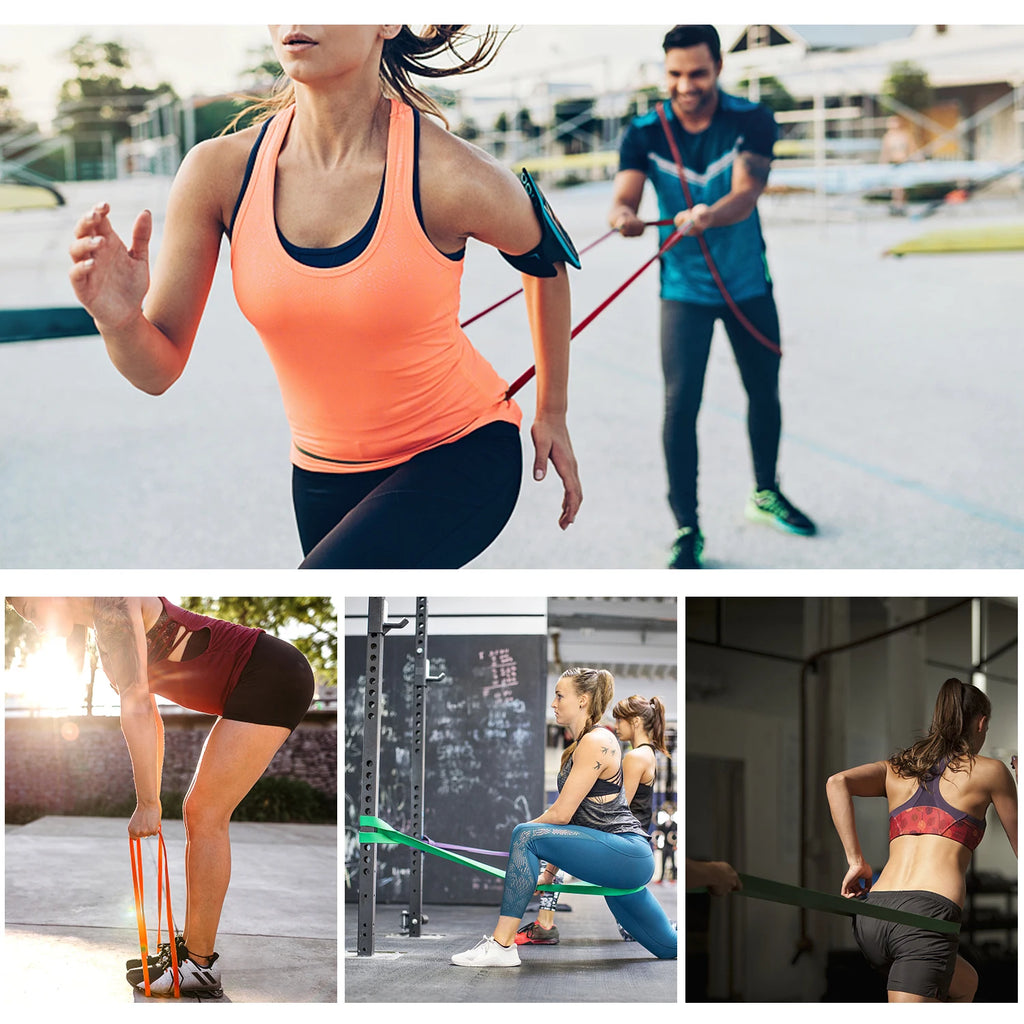 Bandes de résistance élastiques – set fitness
