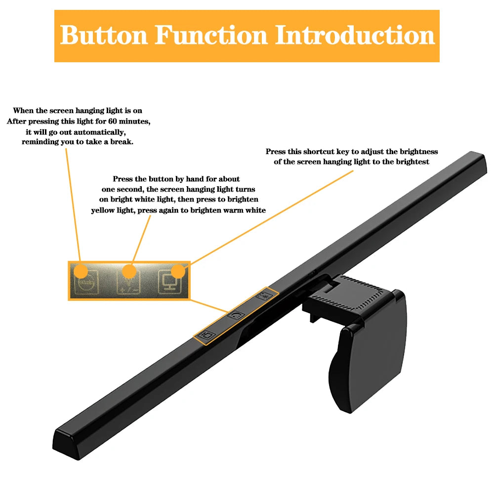 Barre lumineuse d'écran LED – sans reflet