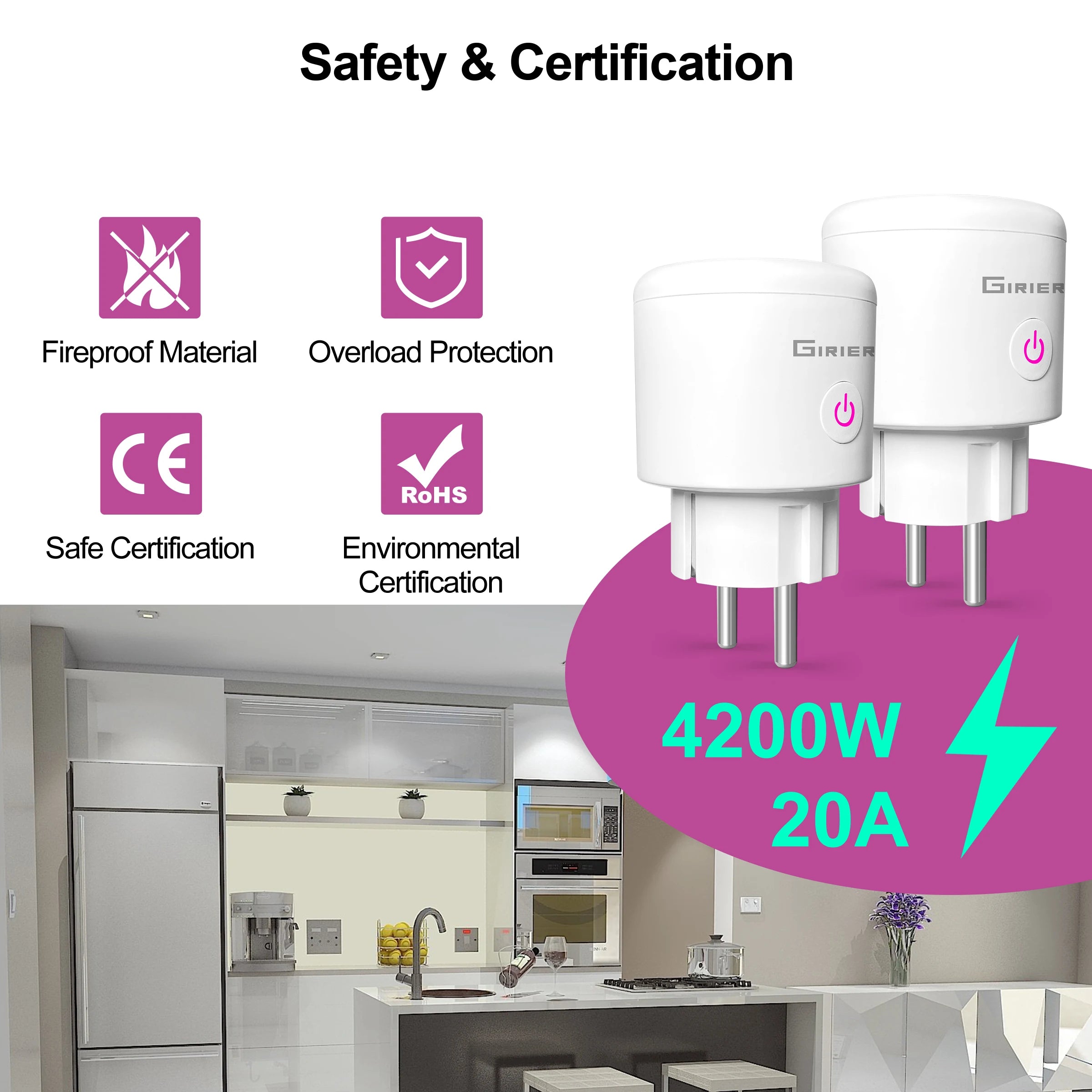 Prise connectée WiFi – suivi de consommation – télécommande