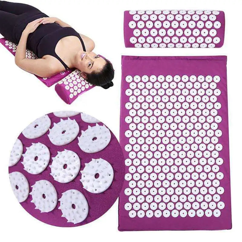 Tapis d'acupression + coussin – rituel détente