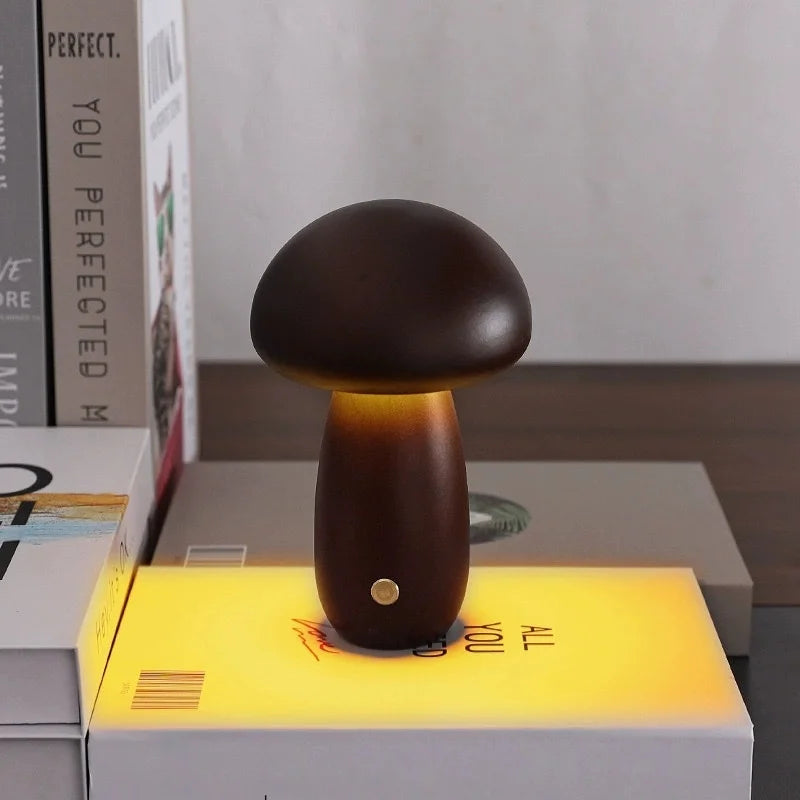 Lampe champignon LED sans fil – veilleuse d'ambiance rechargeable (USB-C)