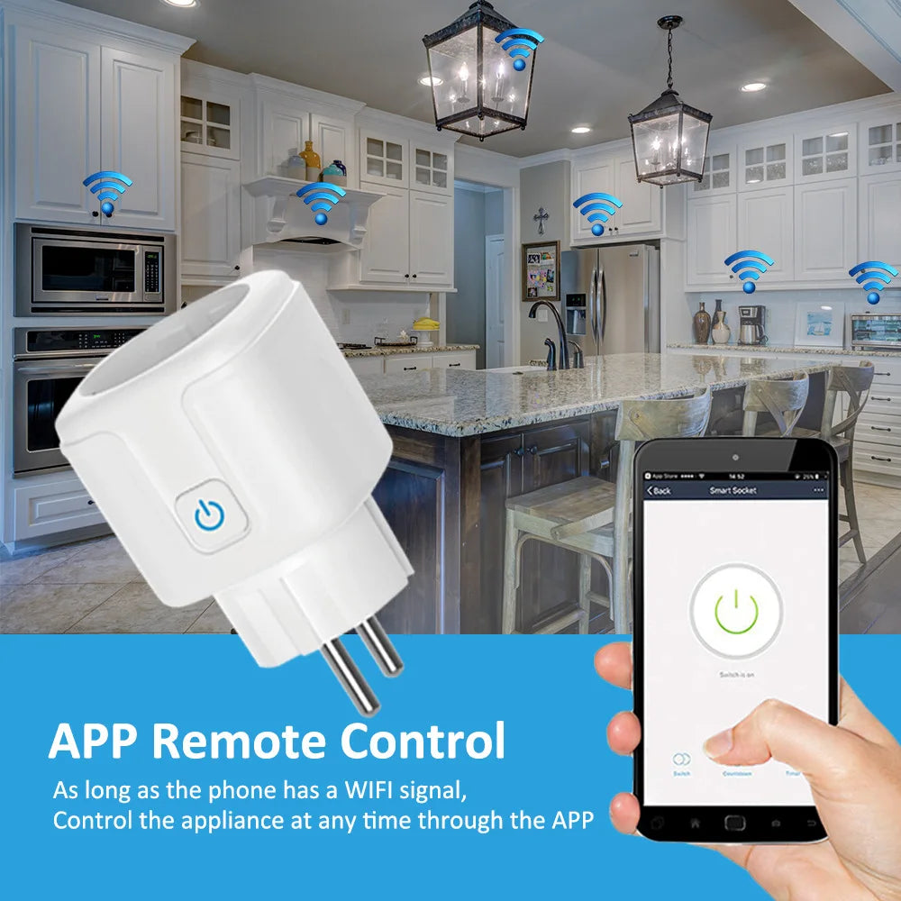 Prise connectée WiFi – suivi de consommation – télécommande