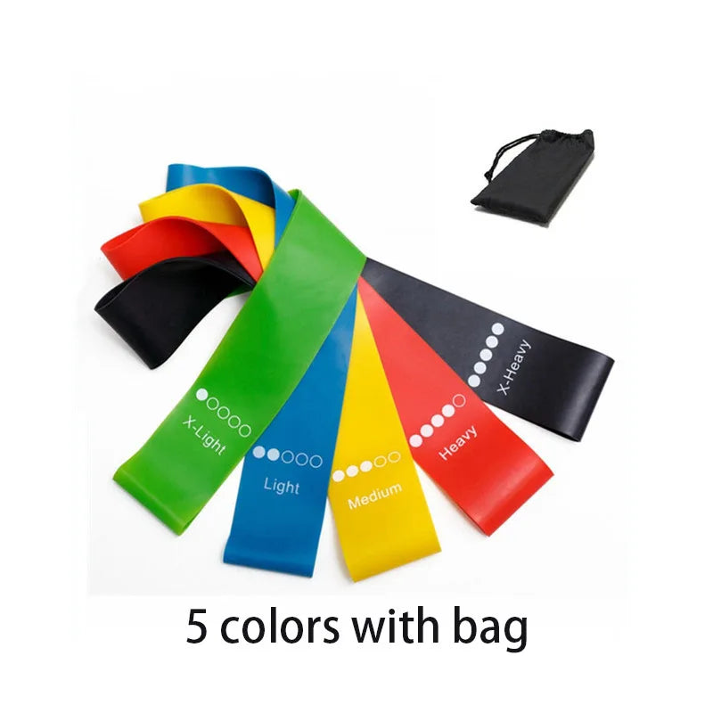 Bandes de résistance élastiques – set fitness – lot de 5