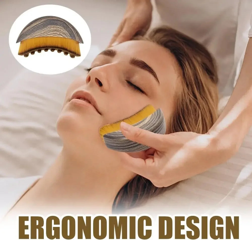 Rouleau/brosse de massage visage – contour