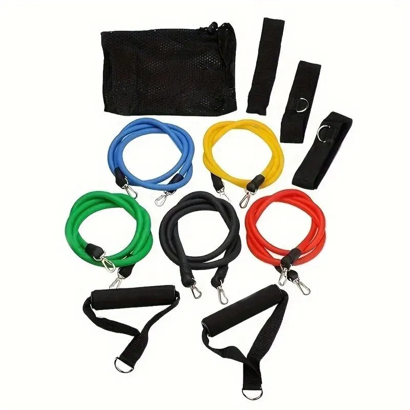 Bandes de résistance élastiques – set fitness – lot de 11