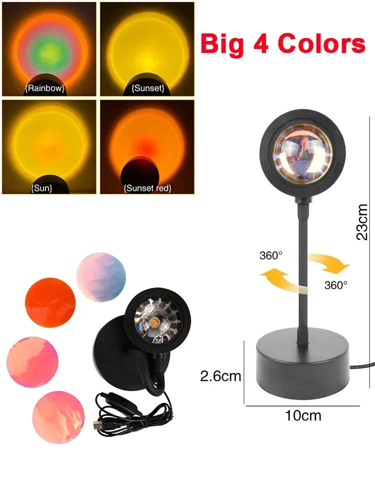 Lampe coucher de soleil – veilleuse d'ambiance USB