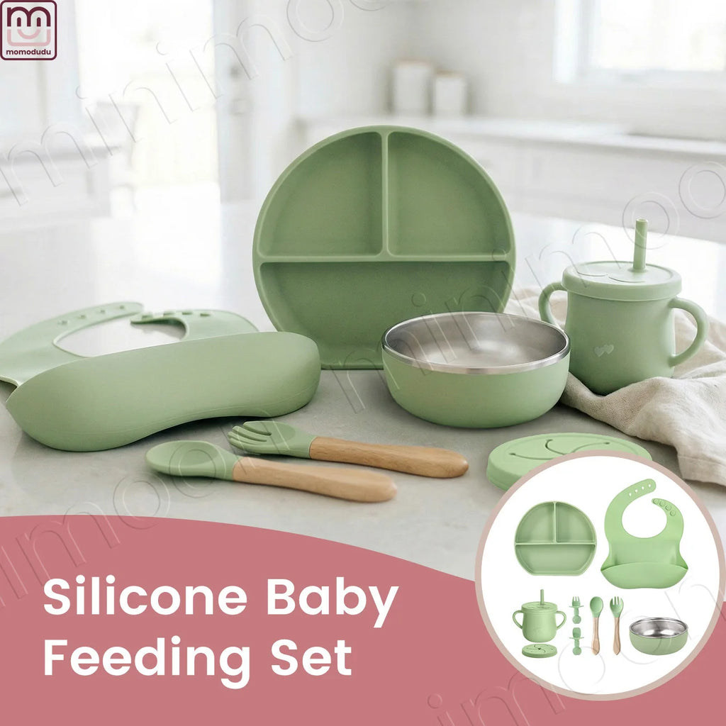 Veilleuse bébé en silicone – lumière douce tactile – lot de 9
