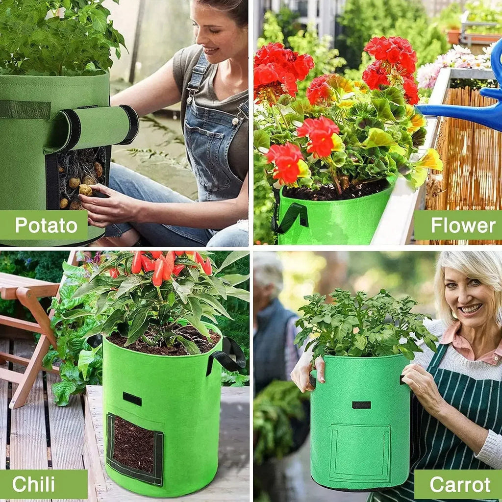 Sacs de culture en feutre – potager