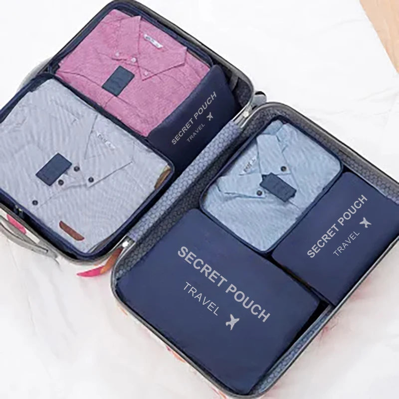 Cubes de rangement de voyage à compression – lot de 6