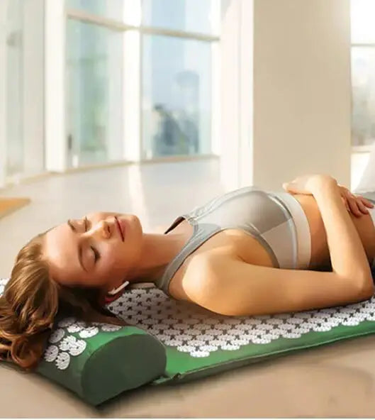 Tapis d'acupression + coussin – rituel détente