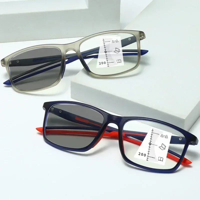 Lunettes de lecture multifocales anti-lumière bleue