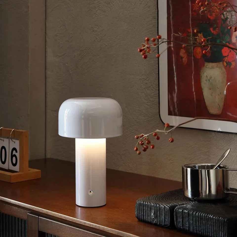 Lampe champignon LED sans fil – veilleuse tactile rechargeable