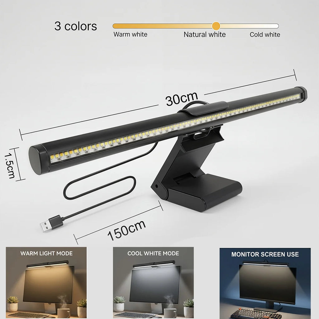 Barre lumineuse d'écran LED – sans reflet