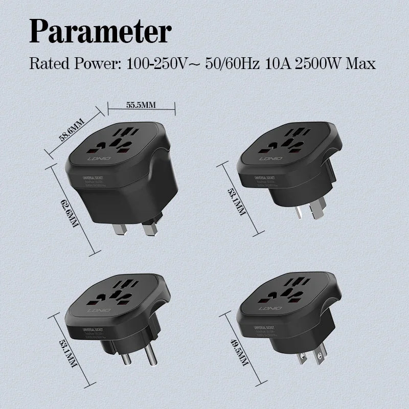 Adaptateur de prise universel de voyage