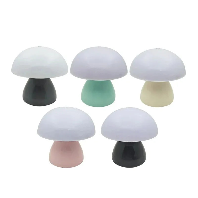 Petite lampe champignon LED tactile – veilleuse rechargeable