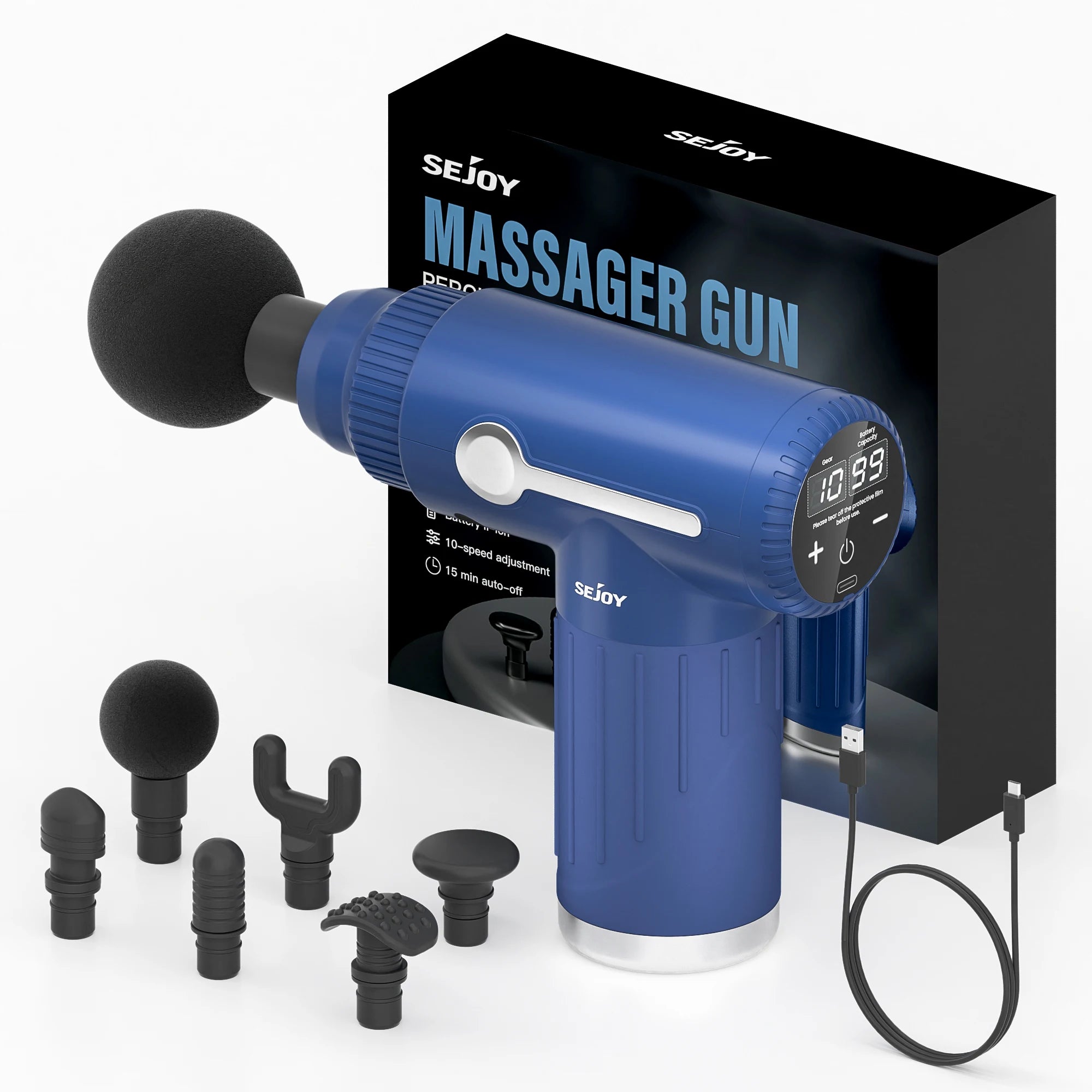 Pistolet de massage électrique – récupération – lot de 6
