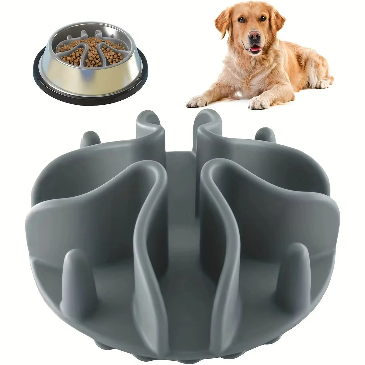 Gamelle anti-glouton pour chien & chat
