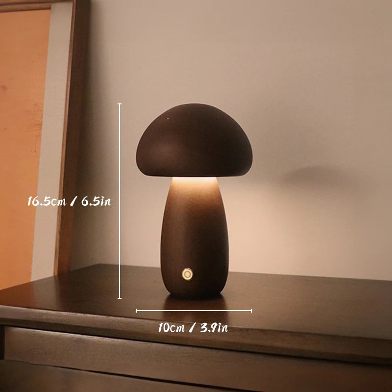 Lampe champignon LED sans fil – lampe de chevet tactile (USB-C)