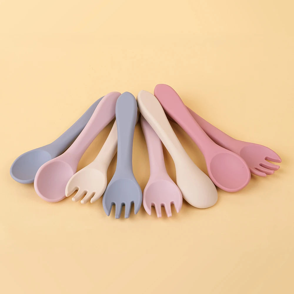 Set repas bébé en silicone – à ventouse
