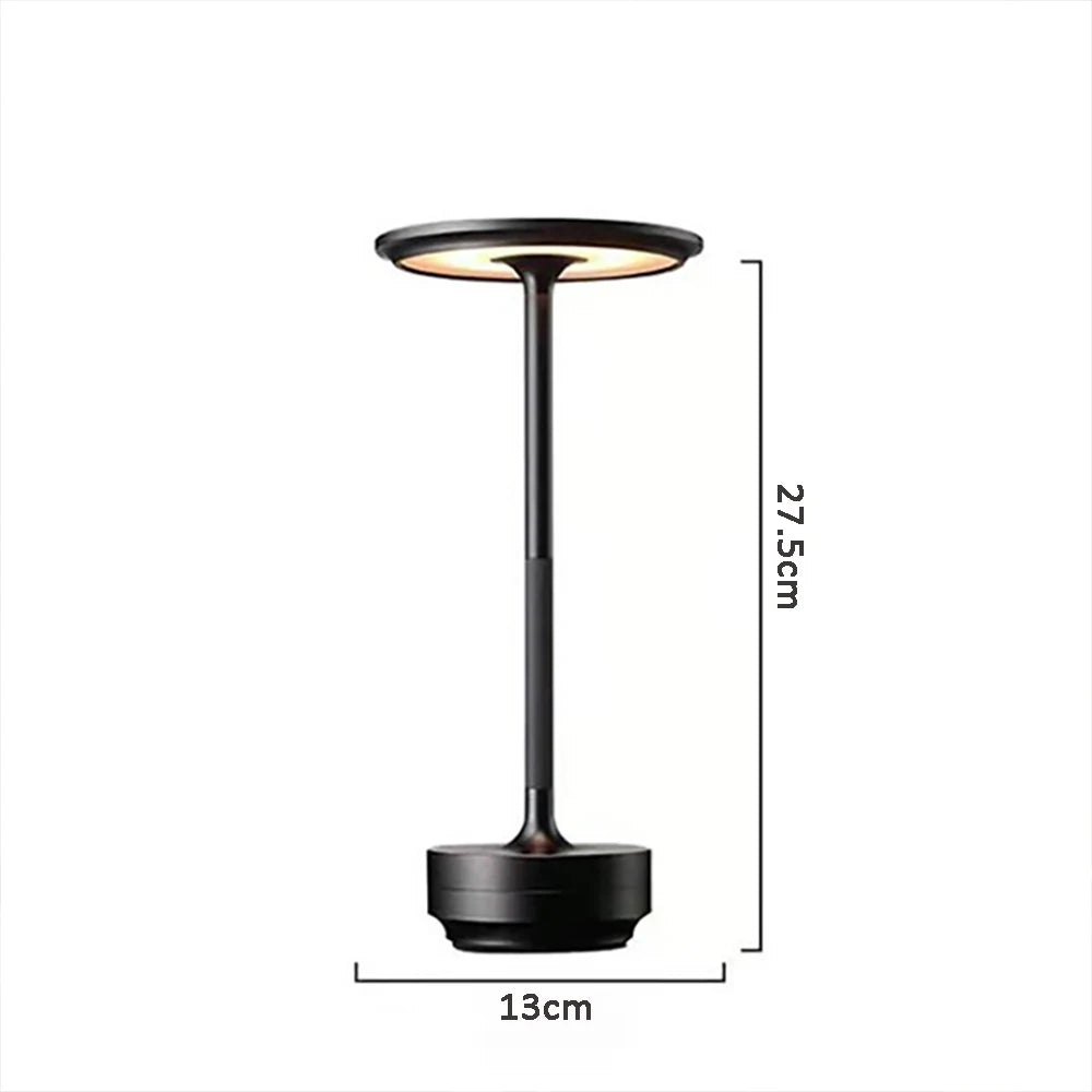 Lampe de table LED sans fil rechargeable – lampe d'ambiance tactile (USB-C)
