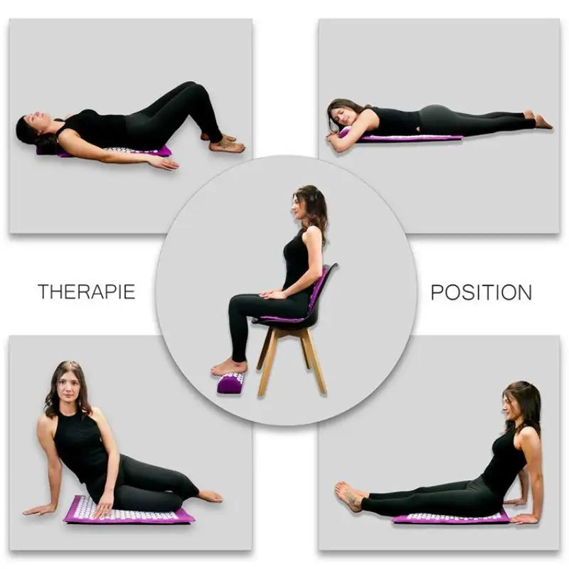 Tapis d'acupression + coussin – rituel détente