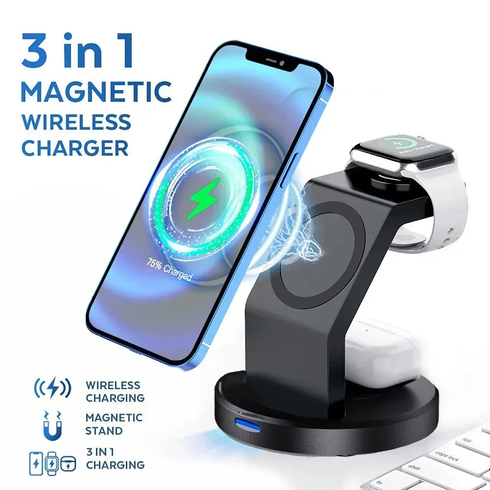 Station de charge sans fil 3-en-1