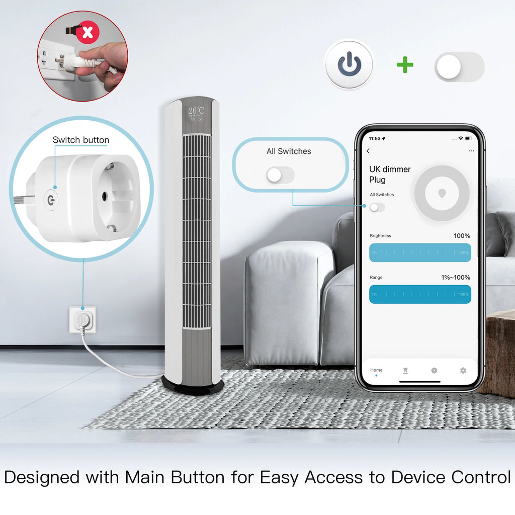 Prise connectée WiFi – suivi de consommation