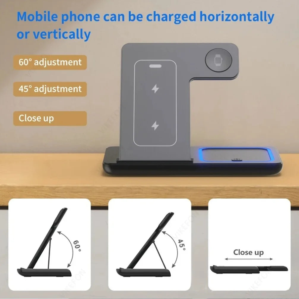 Station de charge sans fil 3-en-1