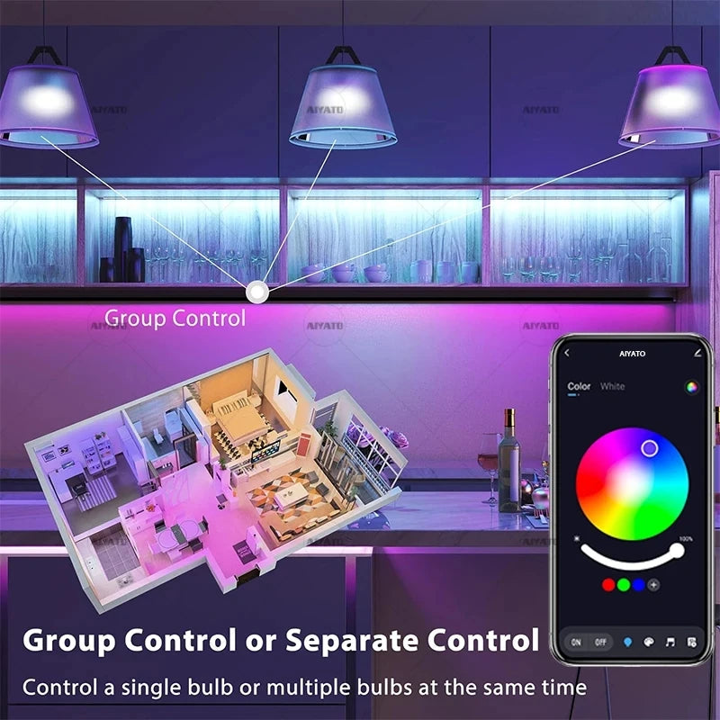 Ampoule connectée WiFi – RGB