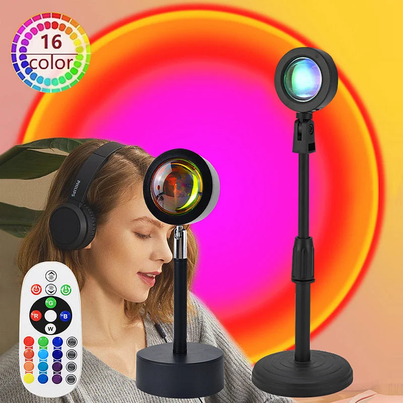Lampe coucher de soleil – veilleuse d'ambiance USB – RGB