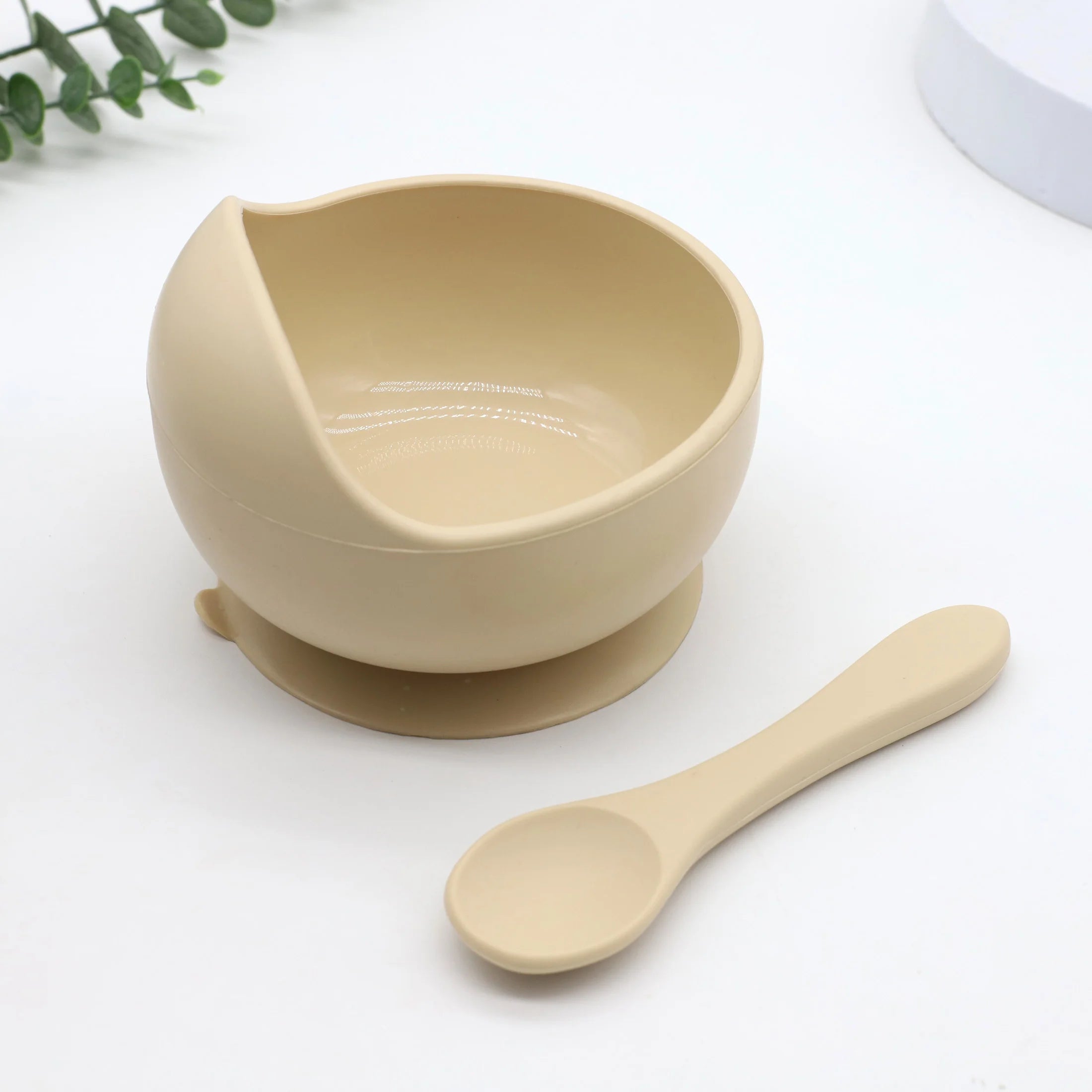 Set repas bébé en silicone – à ventouse – lot de 2