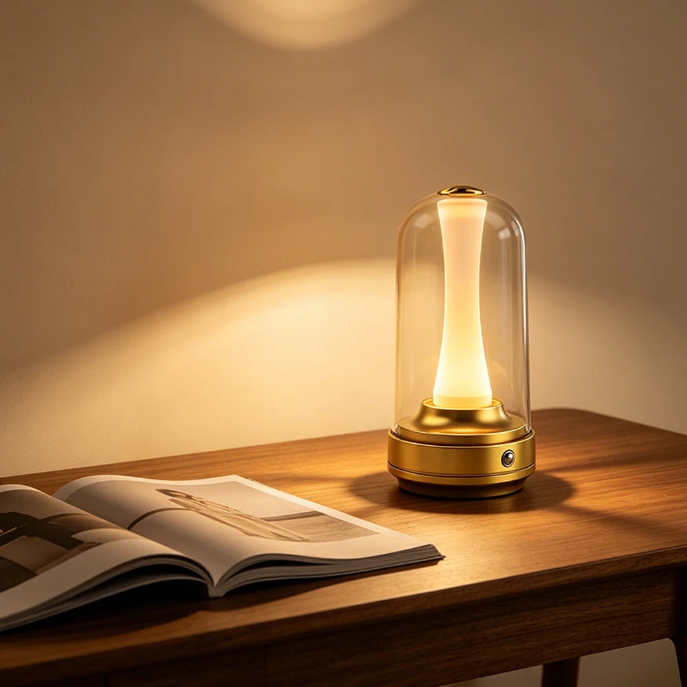 Lampe champignon tactile à intensité variable – lampe d'ambiance rechargeable