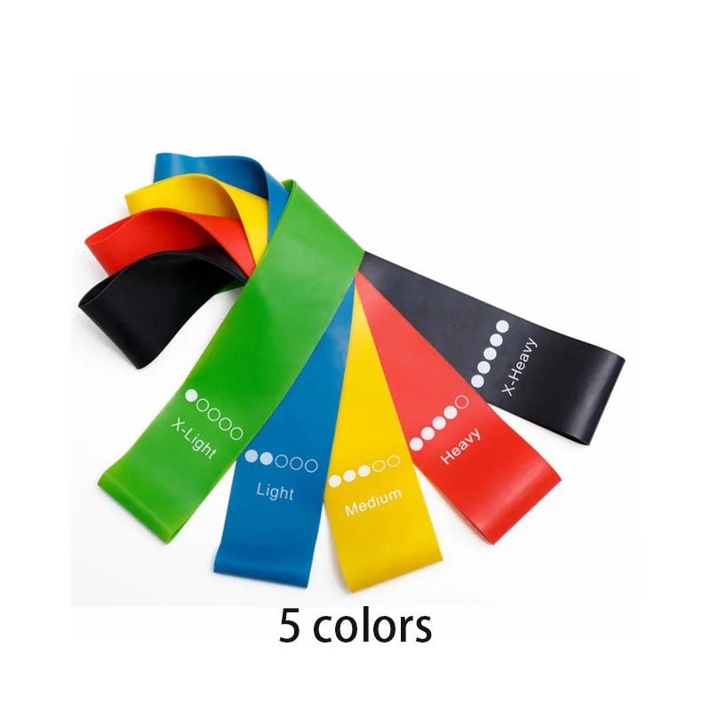 Bandes de résistance élastiques – set fitness – lot de 5