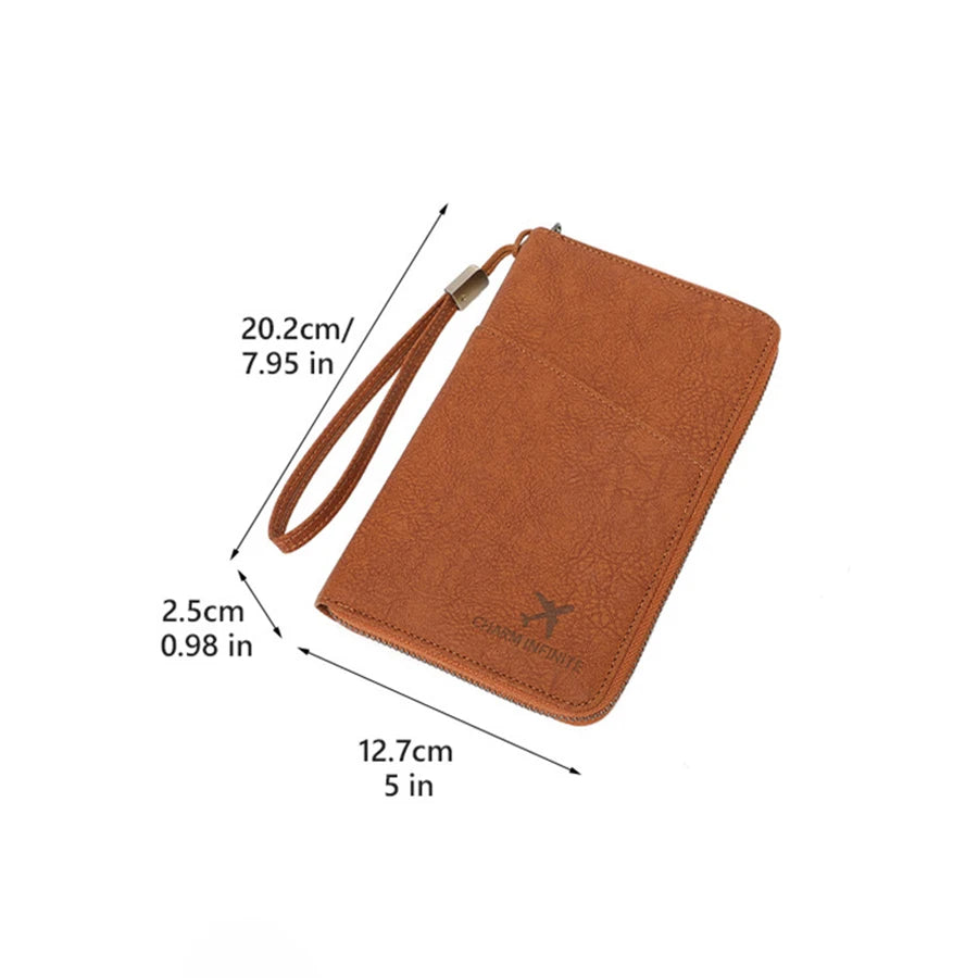 Pochette passeport anti-RFID – tour de cou