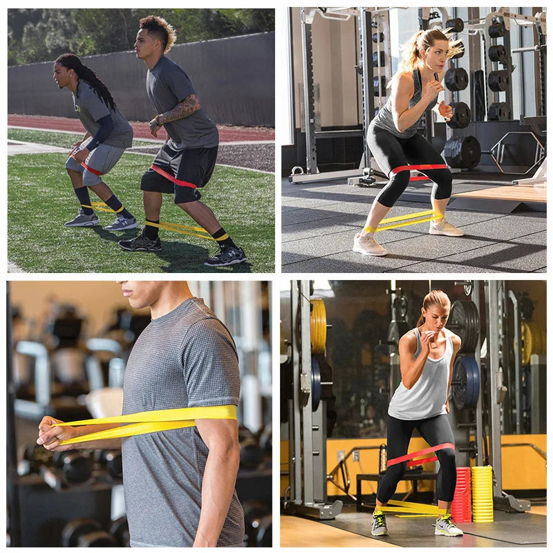 Bandes de résistance élastiques – set fitness – lot de 5