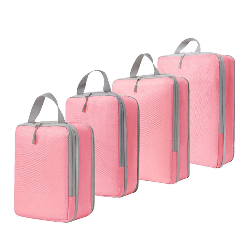 Cubes de rangement de voyage à compression – lot de 6