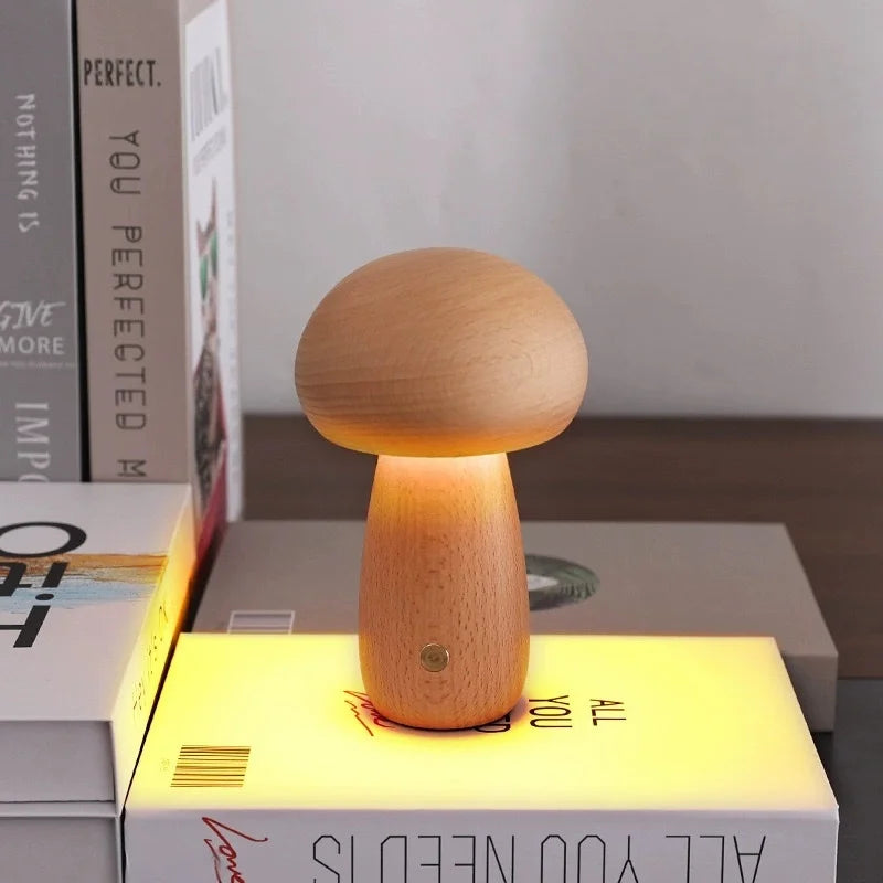Lampe champignon LED sans fil – lampe d'ambiance tactile (USB-C)