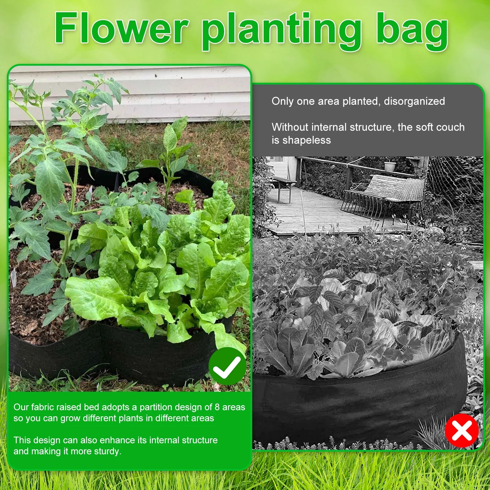 Sacs de culture en feutre – potager