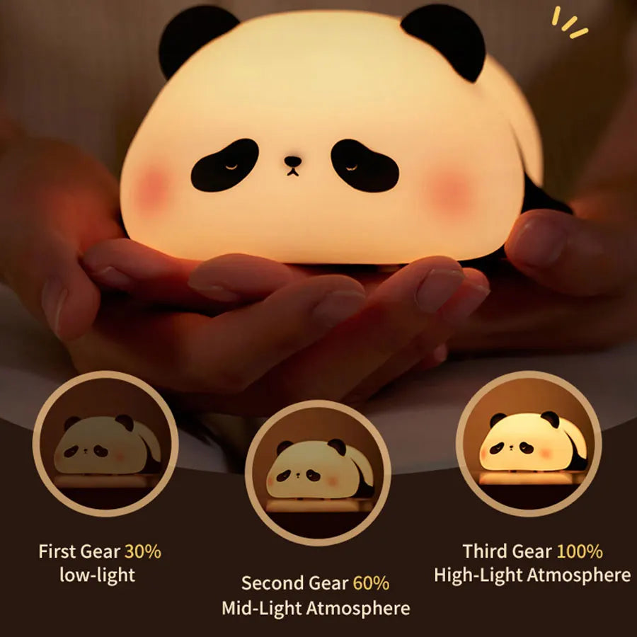 Veilleuse bébé en silicone – lumière douce tactile