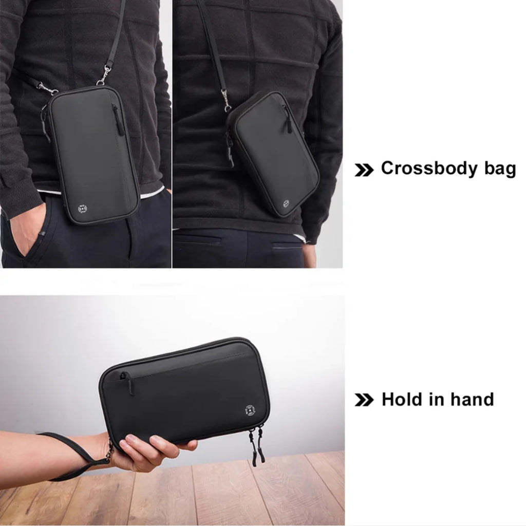 Pochette passeport anti-RFID – tour de cou