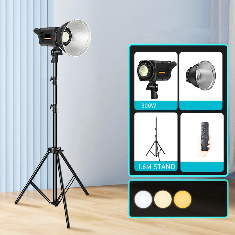 Kit d'éclairage studio LED – photo & vidéo – 3 couleurs