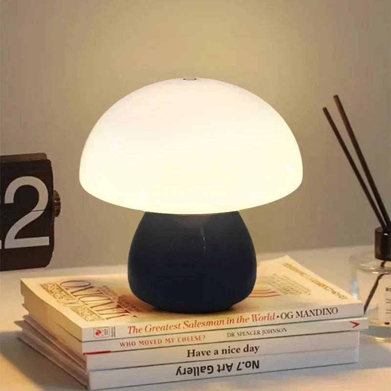 Lampe champignon LED tactile à intensité variable – USB rechargeable