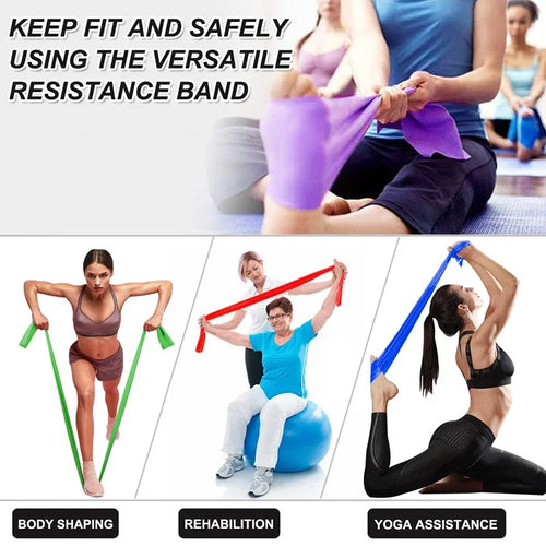 Bandes de résistance élastiques – set fitness – lot de 4