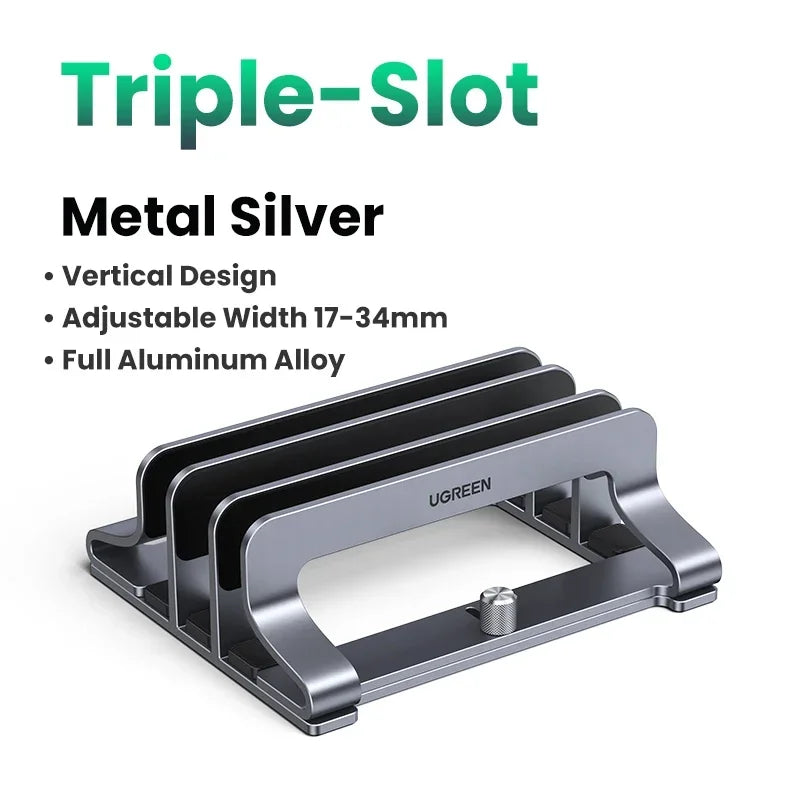 Support PC portable en aluminium pliable