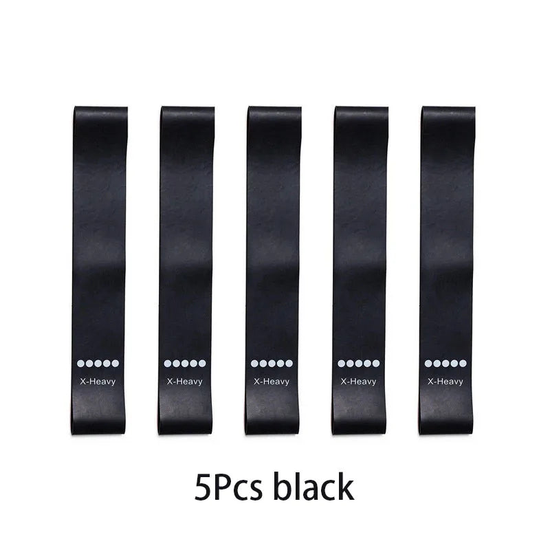 Bandes de résistance élastiques – set fitness – lot de 5